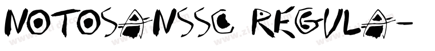 NotoSansSC Regula字体转换